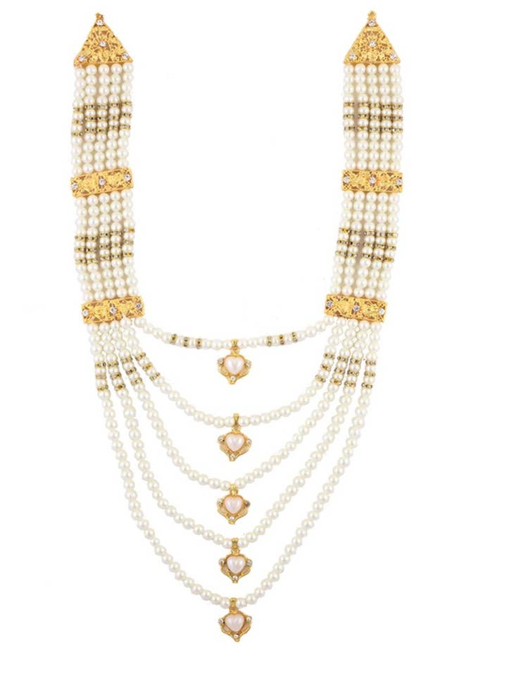 White Dulha Haar (14”) for wholesale by Ancientveda