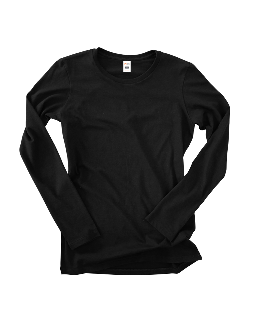 GOEX Apparel - Wholesale T-Shirt - Women's - Ladies Premium Cotton Long Sleeve Tee6