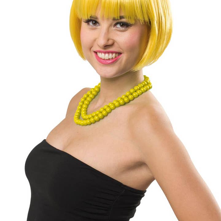 Neon Yellow Bob Wig for wholesale by Folat