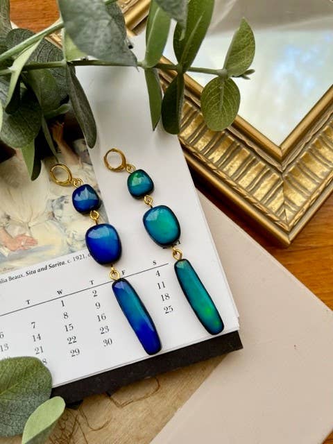 Long Moody Polymer Clay Beads for wholesale by Frida Smallo Designs