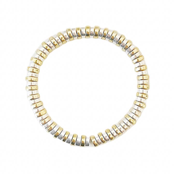 Henrie-Armband aus gemischten Metallen für den Großhandel von Wrapped. By Sav