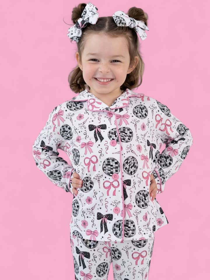Dream Big Little Co. - Wholesale Sleepwear Set - Kids - MIDNIGHT DISCO DARLING DREAM GIRL'S FLARE SET17