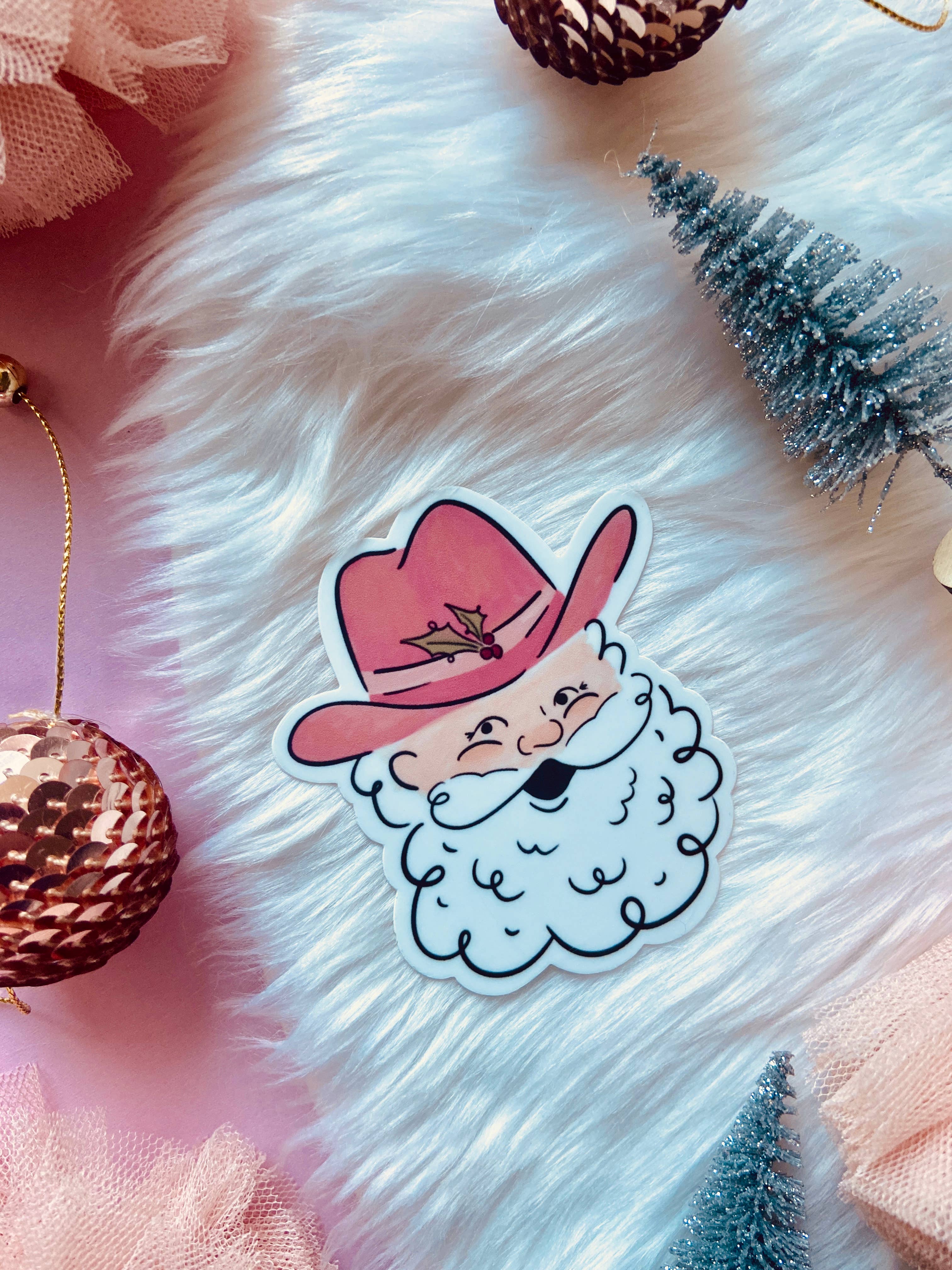 Makerie Day - Wholesale Sticker - Santa Cowboy Sticker