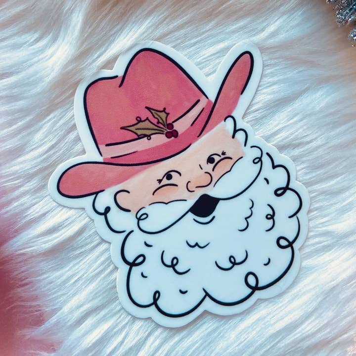 Makerie Day - Wholesale Sticker - Santa Cowboy Sticker0