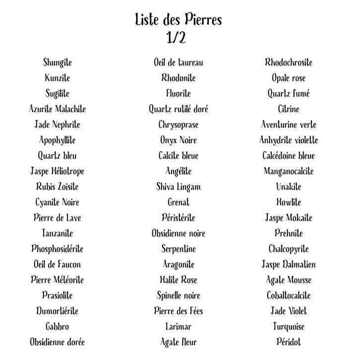 Les Moonettes - Wholesale Stationery/Notecard Set - 100 lithotherapy cards in a cotton pouch4