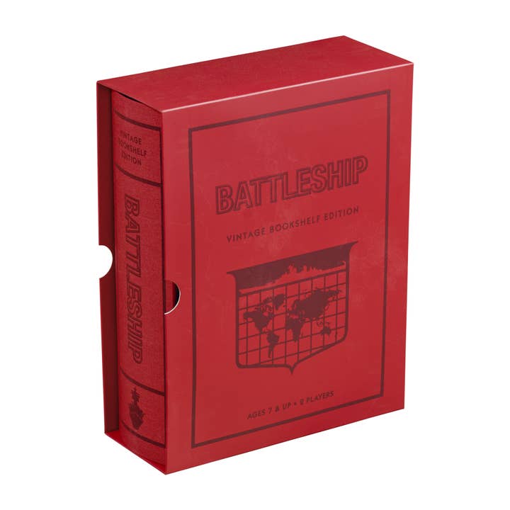 WS Game Company - Wholesale Board Game - Battleship Vintage Bookshelf Edition