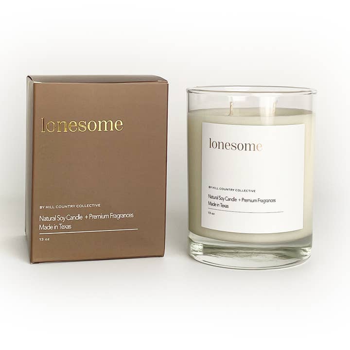 Hill Country Collective - Wholesale Jar/Filled Candle - Lonesome | Rose + Amber | Elevated Soy Candle, 11oz1