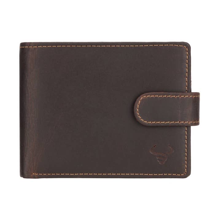 Phoenix Leather Clip Wallet – Men – Chestnut for wholesale by Minori Leather