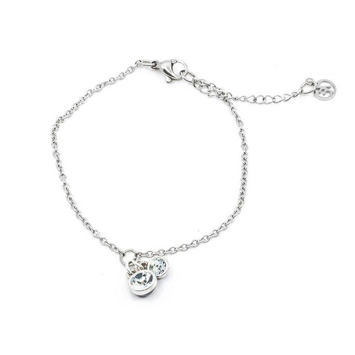 Bracciale Swarovski in argento per la vendita all'ingrosso da parte di 7East