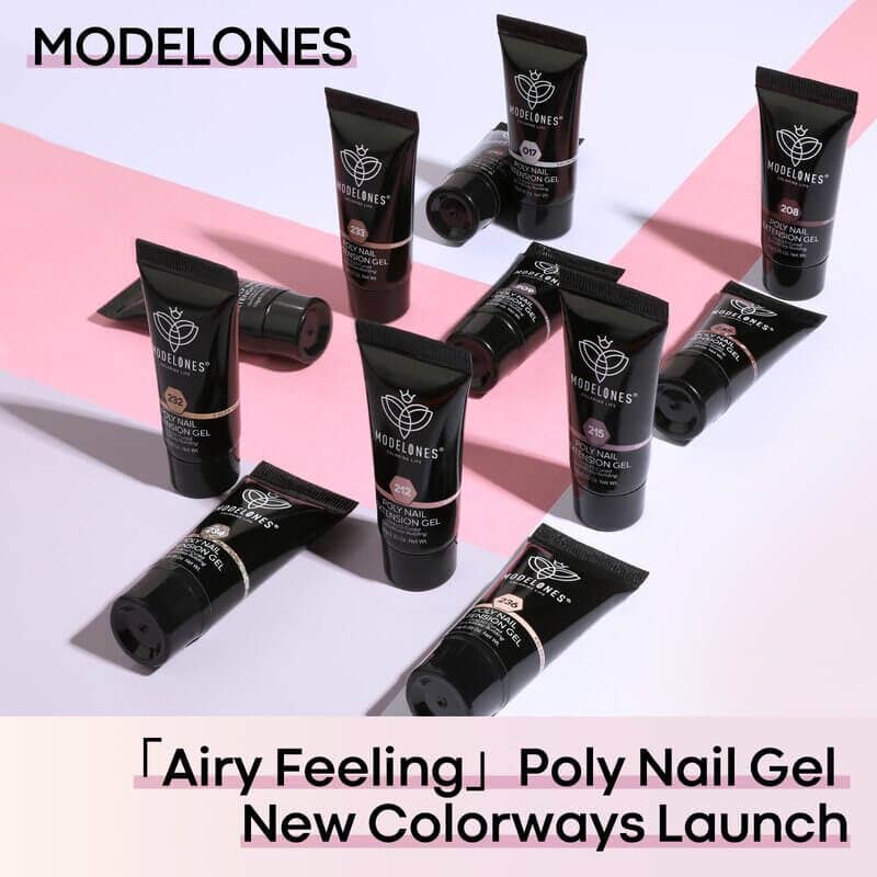 Modelones - Wholesale Nail Polish Set - Glamour Queen - 12 Colors Poly Nail Gel Set8