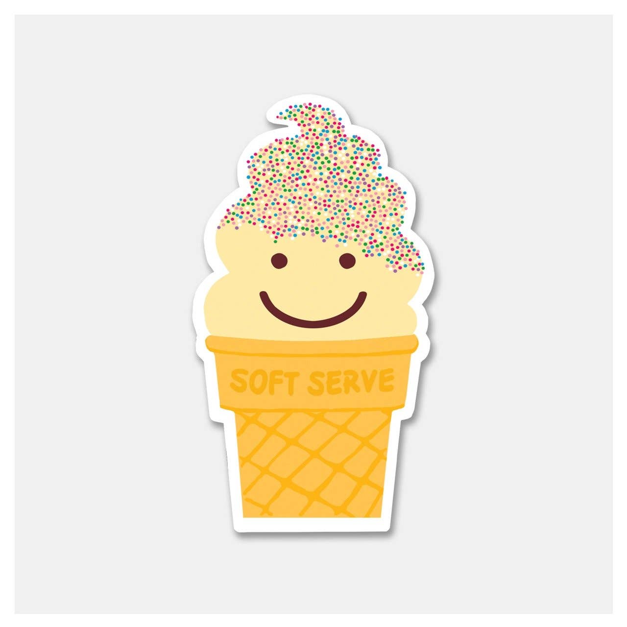 Rock Scissor Paper - Wholesale Sticker - Soft Serve Ice Cream Cone Vinyl Sticker1
