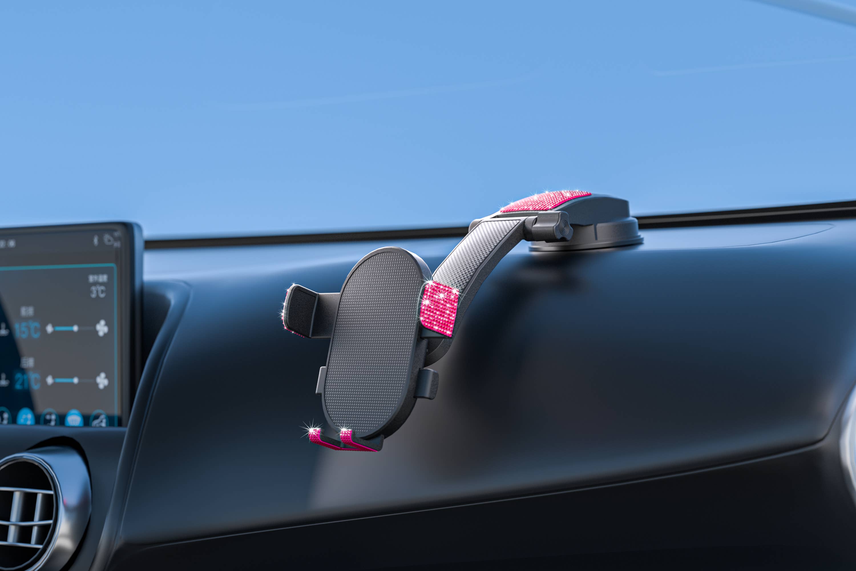 LAX Gadgets - Wholesale Phone/Tablet Stand - Bling Adjustable Cradle Mount For iPhone/Android Retail Pack13