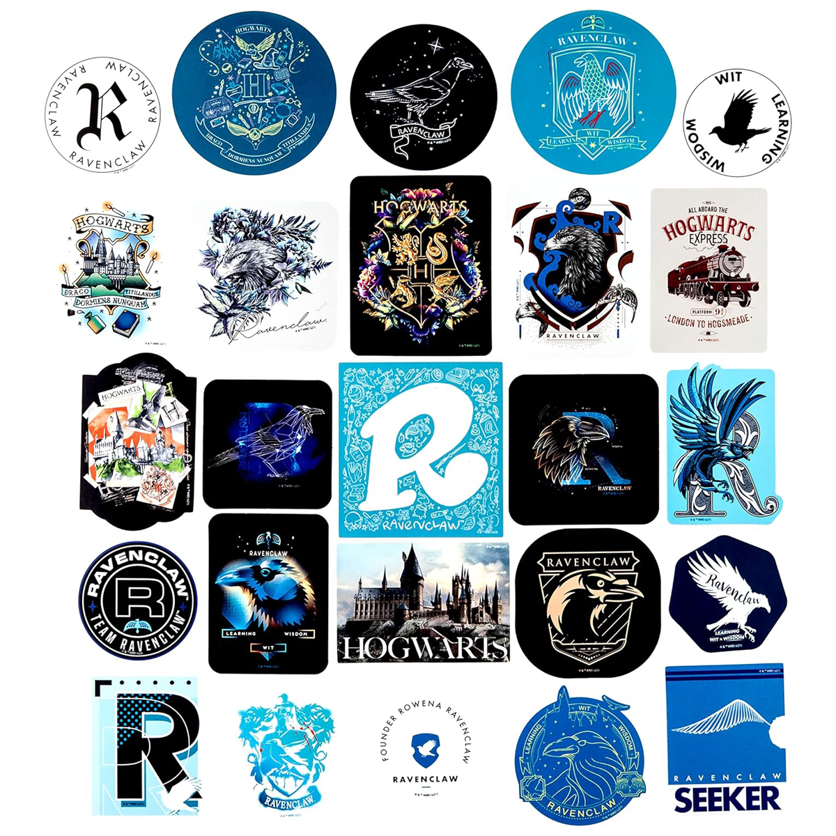 Conquest Journals - Wholesale Sticker - Harry Potter Ravenclaw Decals (60-Pack)6