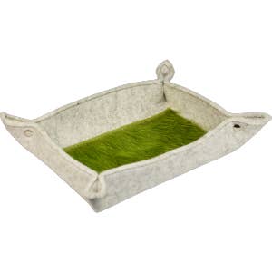 Portapenne vuoto in feltro e pelle di bovino colorata per la vendita all'ingrosso da parte di L'Atelier Des Tanneries