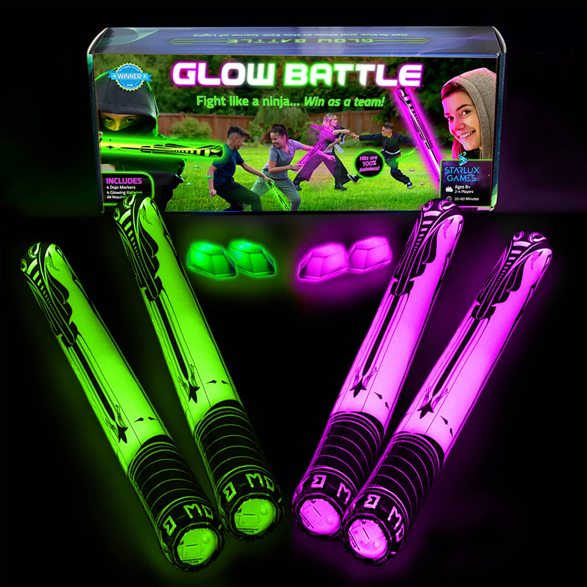 Starlux Games - Wholesale Light-Up Toy - Kids & Baby - Glow Battle - A Glow in the Dark Ninja Toy & Sword Game9