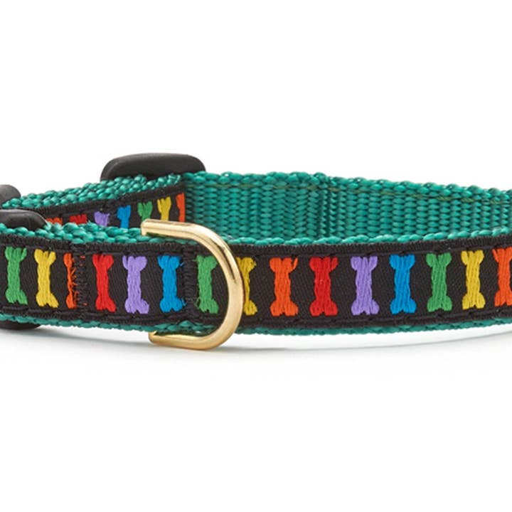 Rainbones hondenhalsband van klein ras voor wholesale door Up Country, Inc.