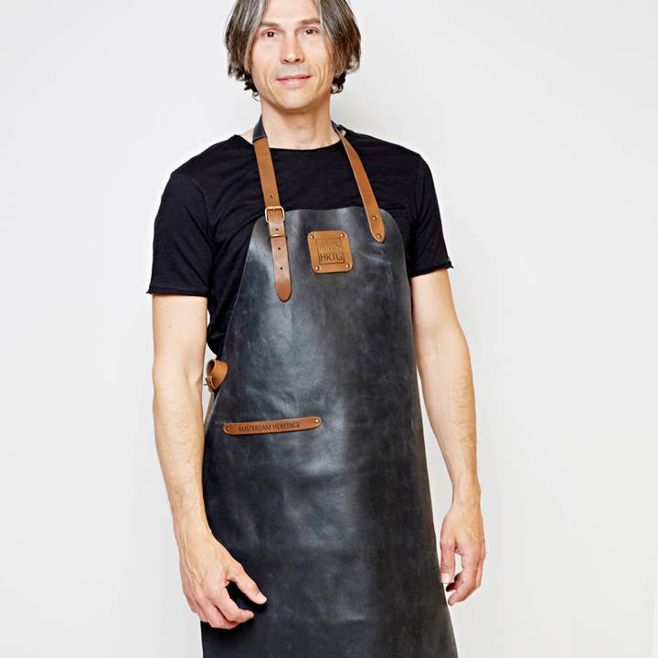 Amsterdam Heritage Men's - Wholesale Apron - Vista | Men’s Durable Leather Apron for Grilling & Crafting