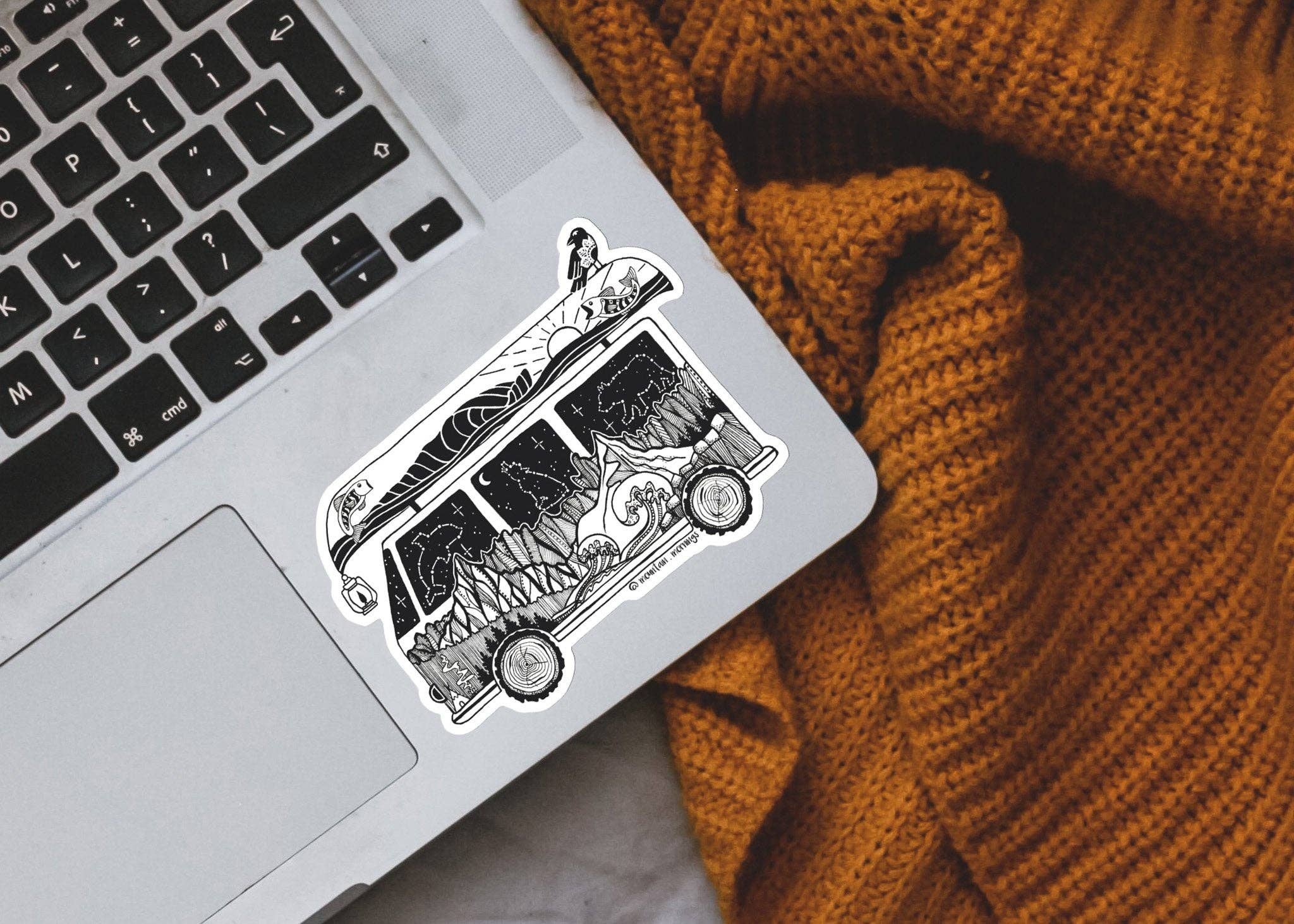Mountain Mornings - Wholesale Sticker - Camper Van Sticker3