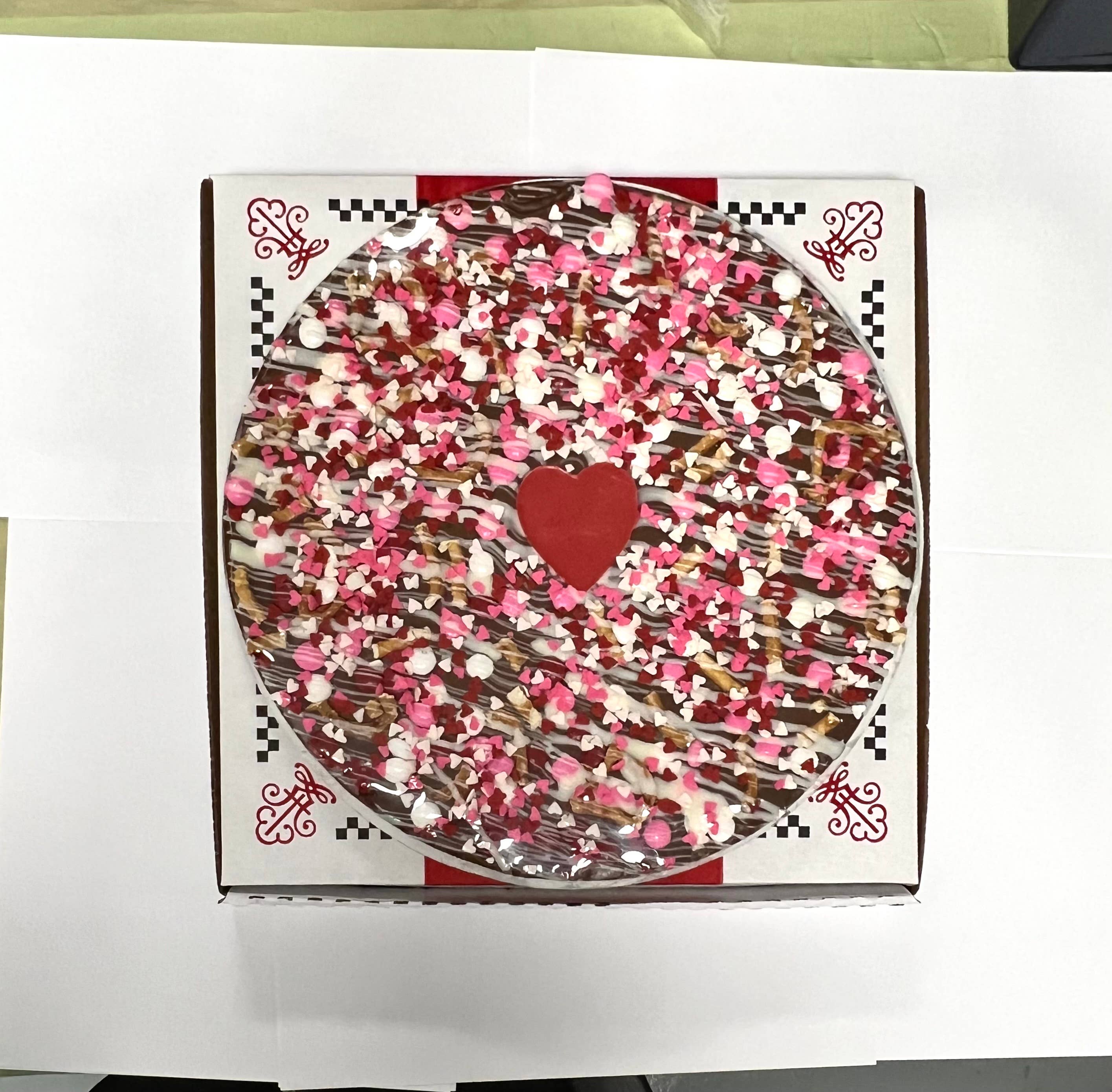 CB Stuffer - Wholesale Chocolate Box - Love Is Candy bits & pretzel Pizza1