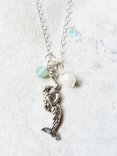 Zilveren mystieke zeemeermin ketting voor wholesale door Sosie Designs