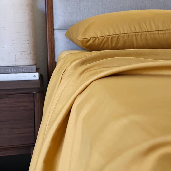 Bamboo Is Better - Wholesale Sheet Set - Copper Infused Bamboo Sheet Set - MUSTARD