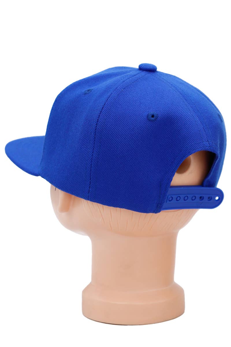 Cap Zone - Wholesale Baseball Cap - Kids - Kids Solid Twill Snap Back Flat Bill Cap29