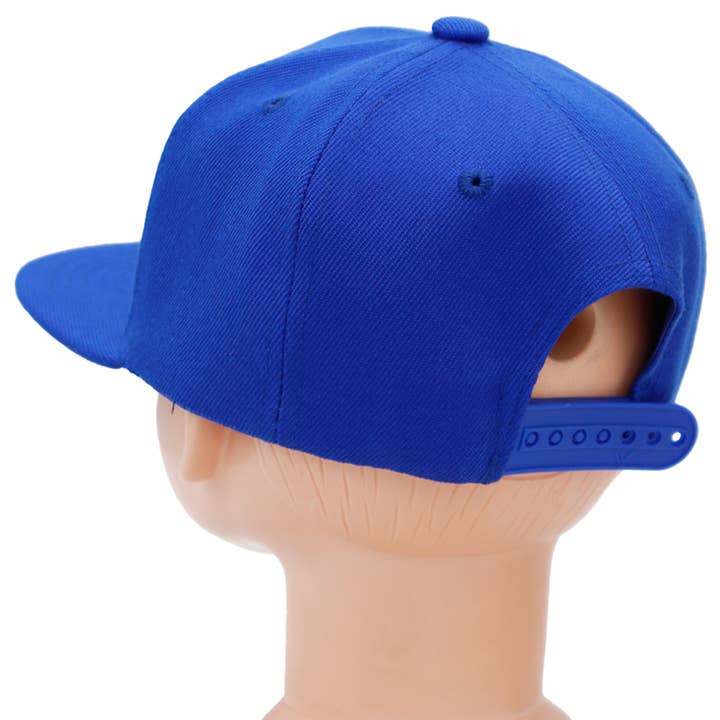 Cap Zone - Wholesale Baseball Cap - Kids - Kids Solid Twill Snap Back Flat Bill Cap29