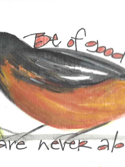 Be of Good Cheer Bookmark packaged with Harney Teabag for wholesale by Credo Designs LTD