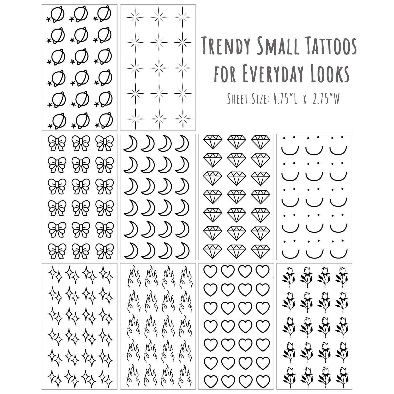 Wrapables.com - Wholesale Temporary Tattoo - Wrapables Tiny Finger and Hand Tattoos 10pcs8
