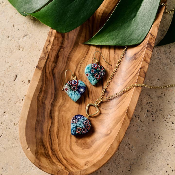 Ten Thousand Villages - Wholesale Pendant/Charm Necklace - Raza Murano Millefiori Pendant Necklace3