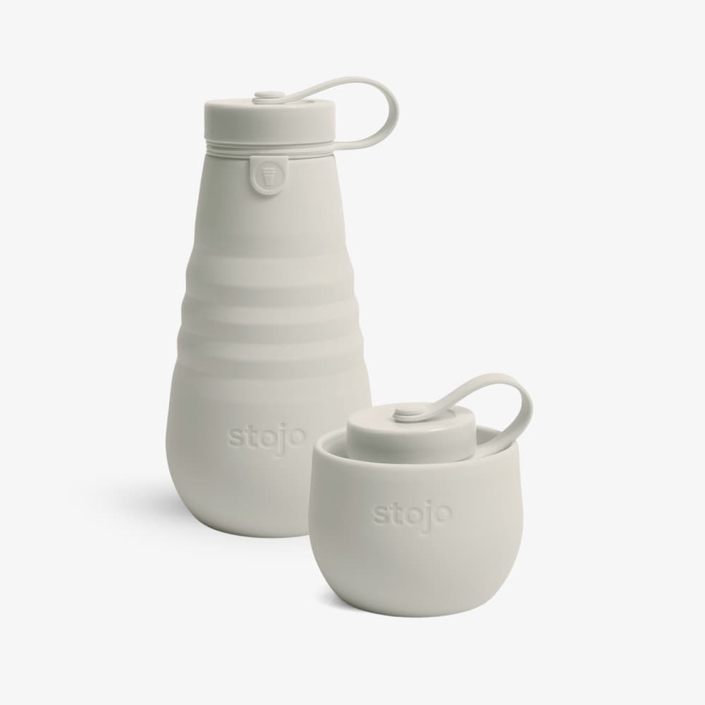 Stojo – Großhandel Trinkflaschen – 20oz | 592mL Zusammenklappbare Reise-Wasserflasche - Verpackungsfrei14