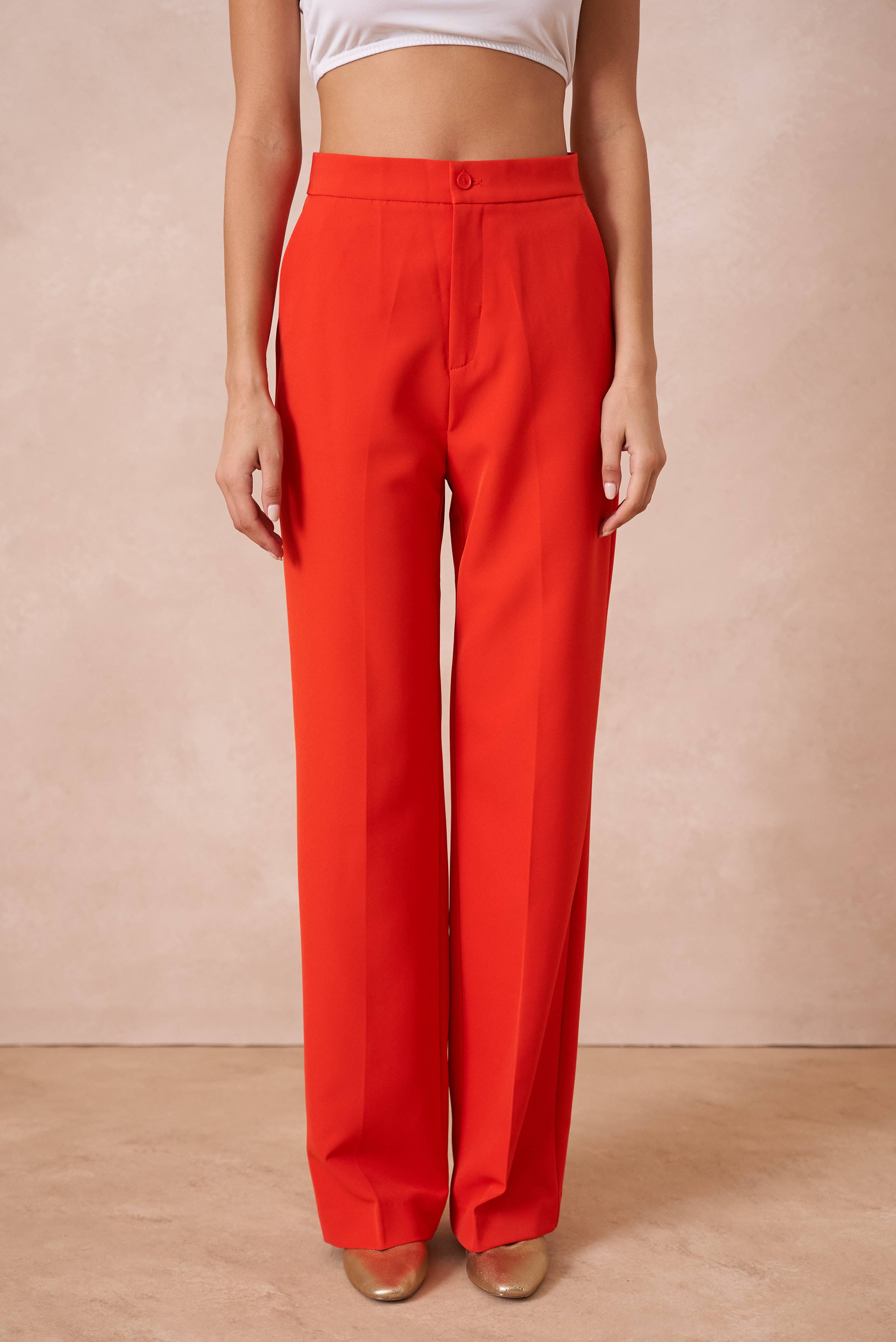 Attentif Paris - Vente Pantalon – femme - [Timeless] Pantalon unie coupe droite11