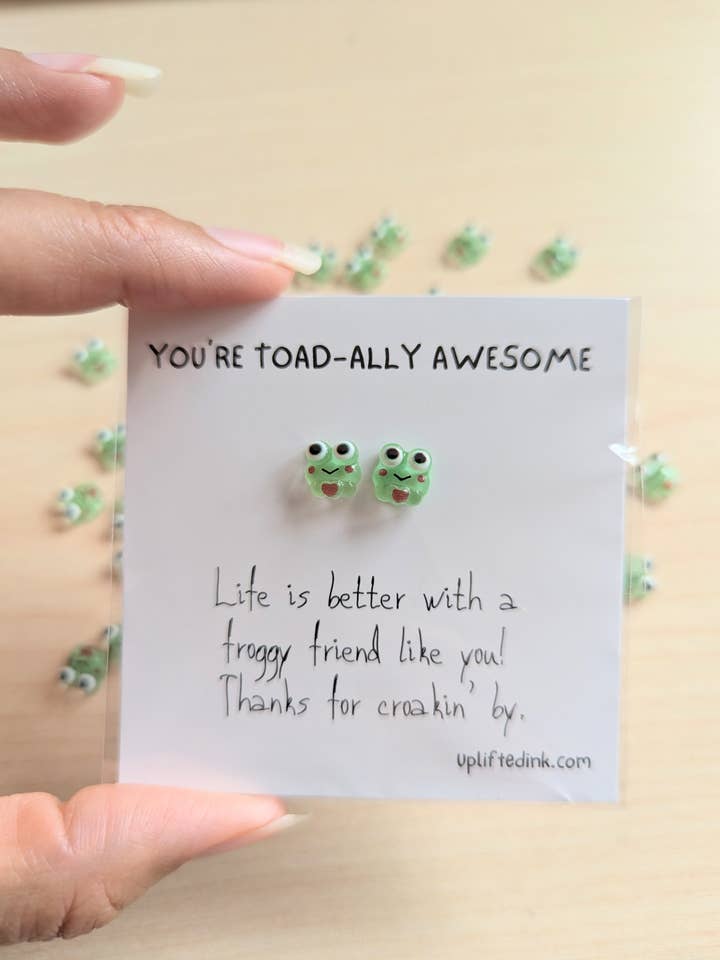 You're Toad-ally Awesome – Mini Thank You Card, friendship for wholesale by Uplifted Ink
