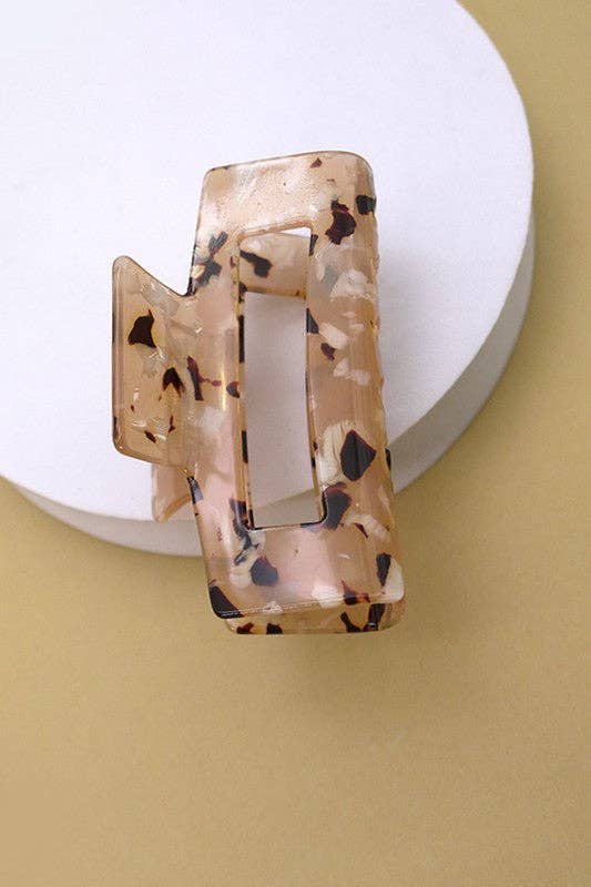 JOSSLYN by wall to wall - Wholesale Hair Clip - Women's - RECTANGLE CELLULOSE HAIR CLAW CLIP | 40H6159