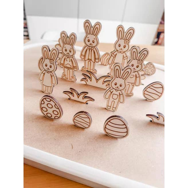 Motoriek Bord Trofast "Konijnen" voor wholesale door Made - in - Melody