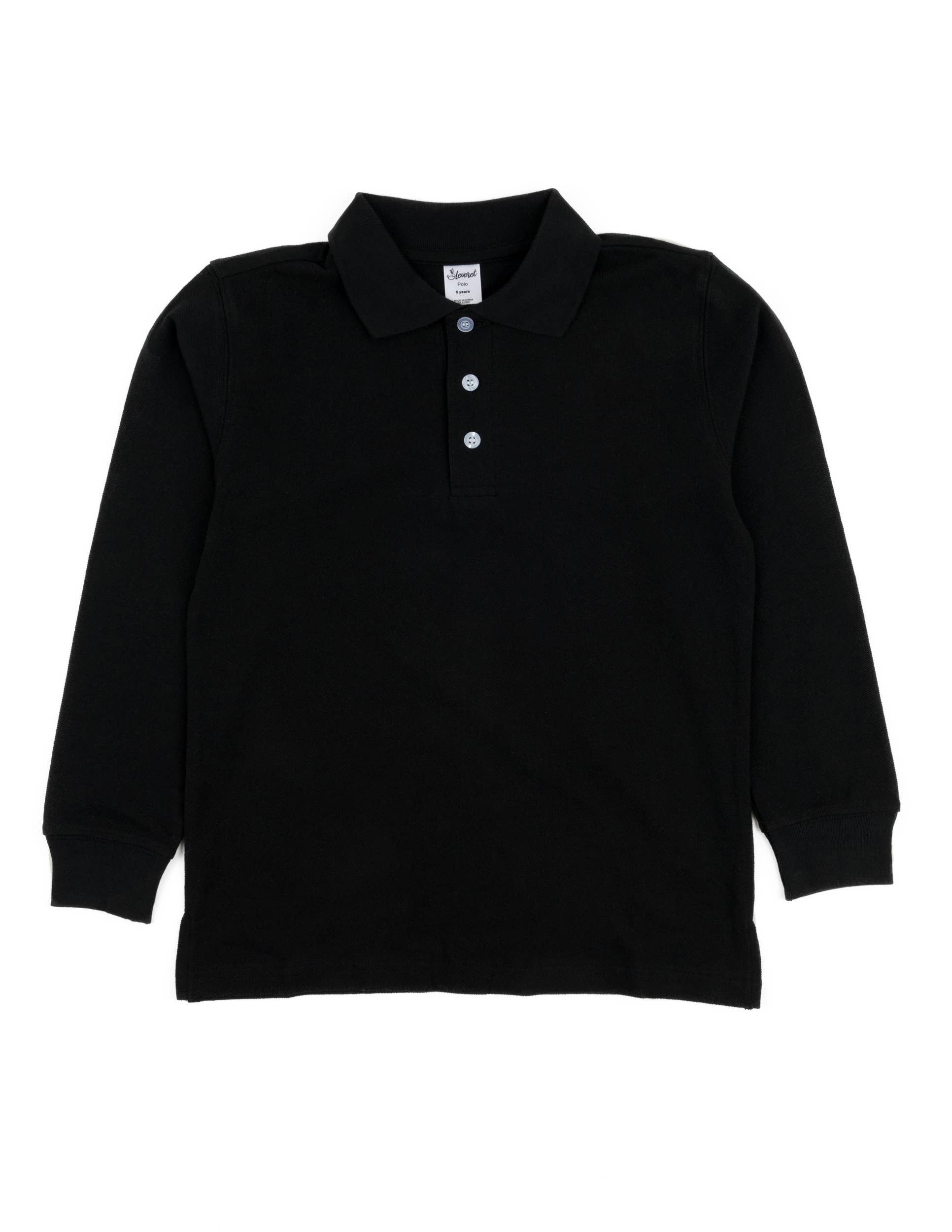 Leveret Pajamas – wholesale T-shirt – Kids – Kids Boys Long Sleeve Cotton Polo Shirt2