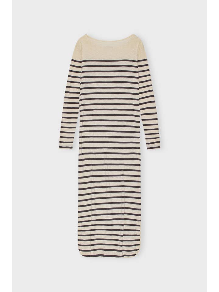 moshi moshi mind - Wholesale Dress - Women's - charisma dress stripe - ecru/moonless night