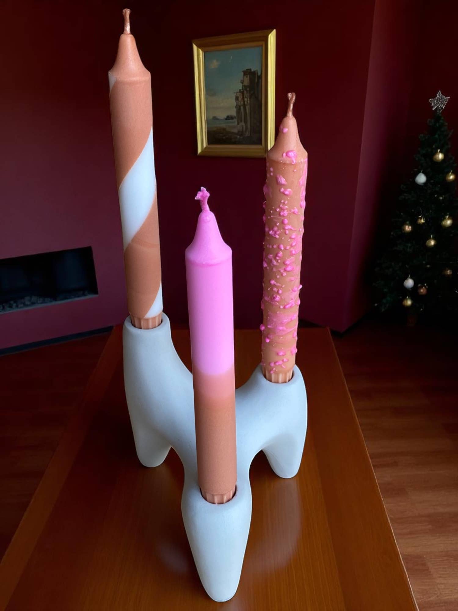 Kupkup HB. - Fi Design Studio Co. - Wholesale Pillar Candle - Joyful Glow | Chocolate Cake Tapper Candle | 2.3x20 cm 7