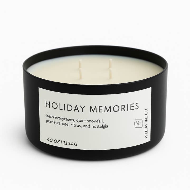 Holiday Memories Candle for wholesale by The Willow Tree Co