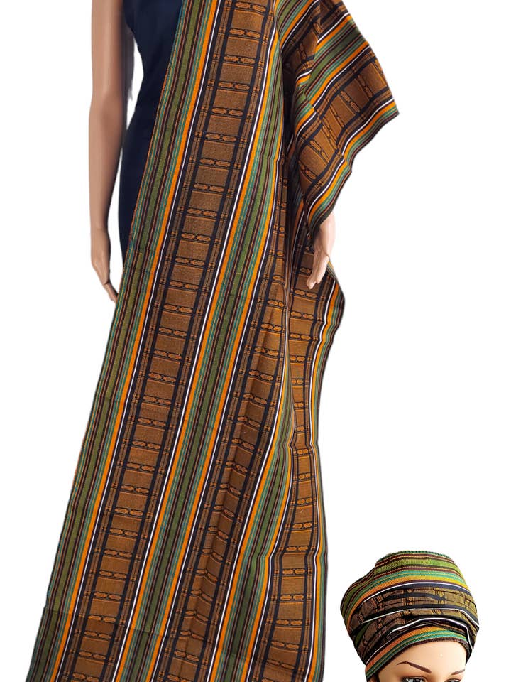 Scarf Headwrap/ African Print4 for wholesale by India Batik