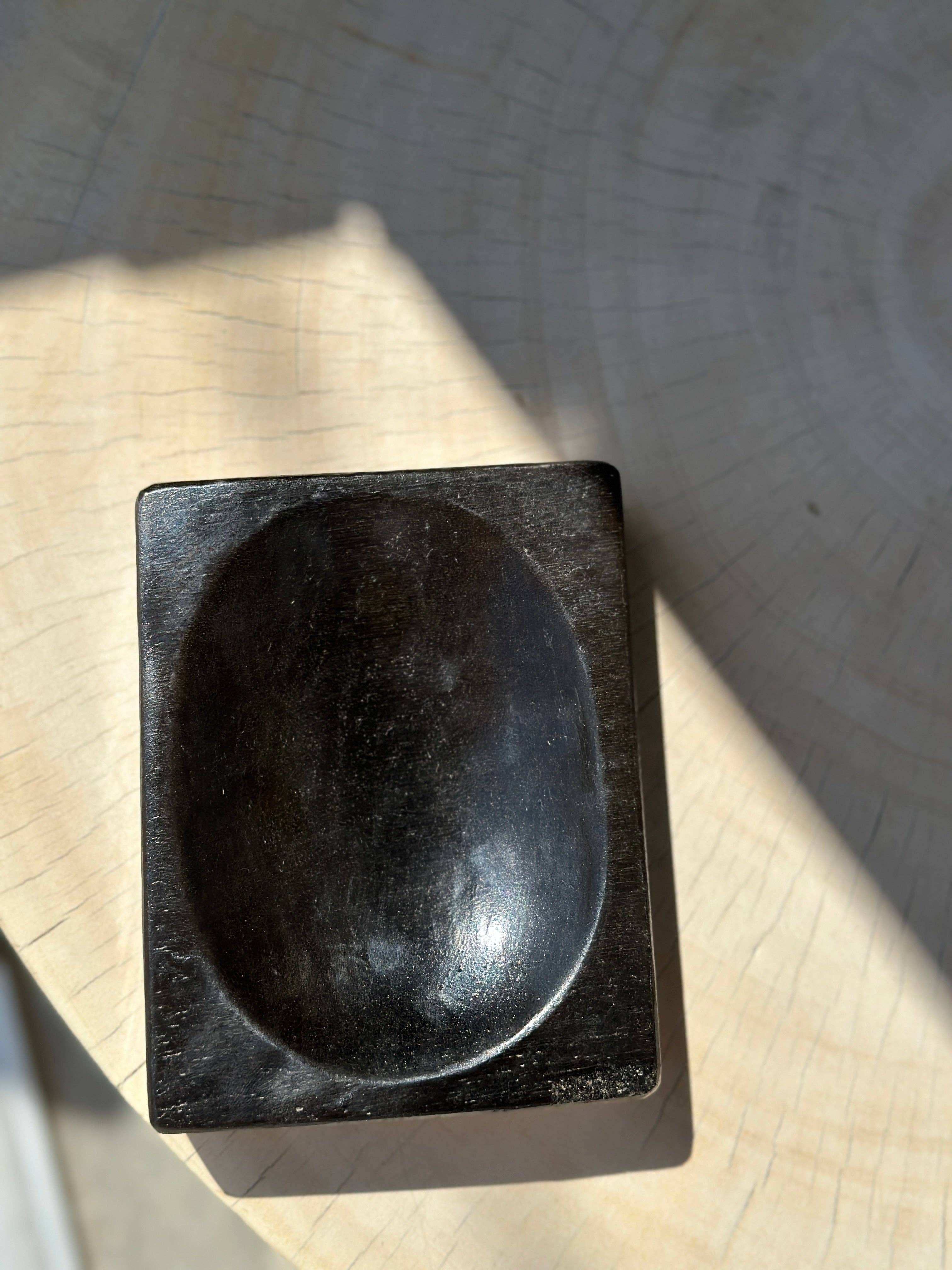 Office Objets - Wholesale Bath Soap Dish - Petrified wood soap dish with white underside22