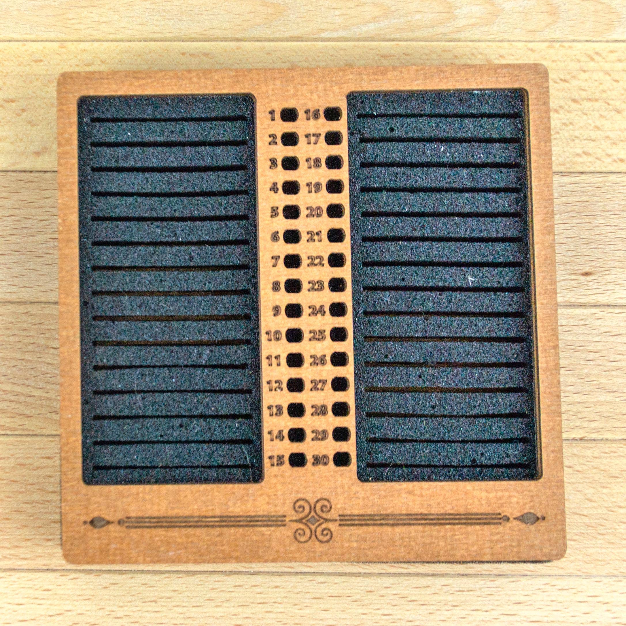 Embroidery craft - Wholesale Embroidery/Cross Stitch Supplies - PB-023-img-4 Foam stand for plastic bobbins (spools) thickness 1mm with holes for needles1