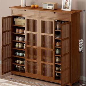everythingbamboo - Wholesale Shoe Rack - Bamboo Shoe Case Shoe Rack Cabinet Book Case Shelf Storage Multiple Use Classic Luxury