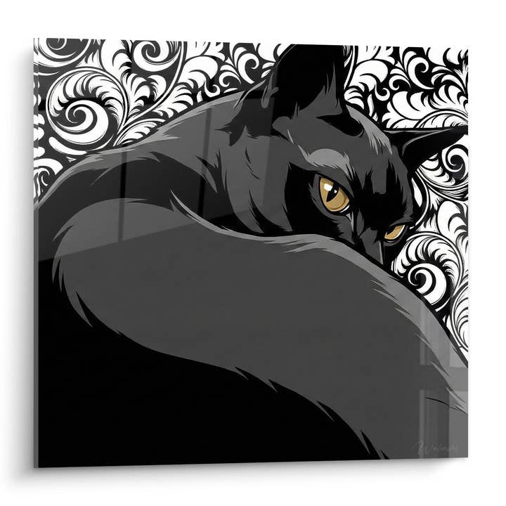 Birma-Katzenbild Eingewickelt - Geheimnisvoller Goldener Blick - Birma-Katzenedition für den Großhandel von Walensky