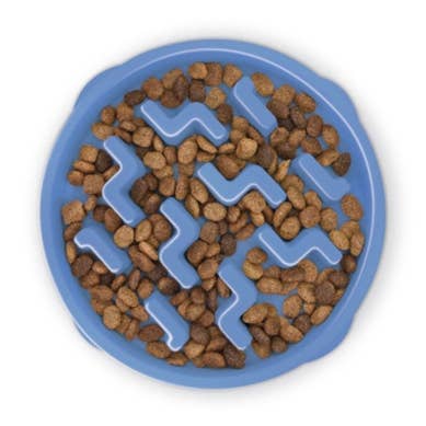 Outward Hound Fun Feeder Slo Bowl Dog Feeder Blue Large for wholesale by Pet Palette Distribution