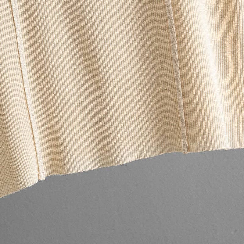 OceanusSwim – wholesale Top & pants set (NOT Loungewear) – Women's – Knit Zip Neck Vest High Waist Pants Set6