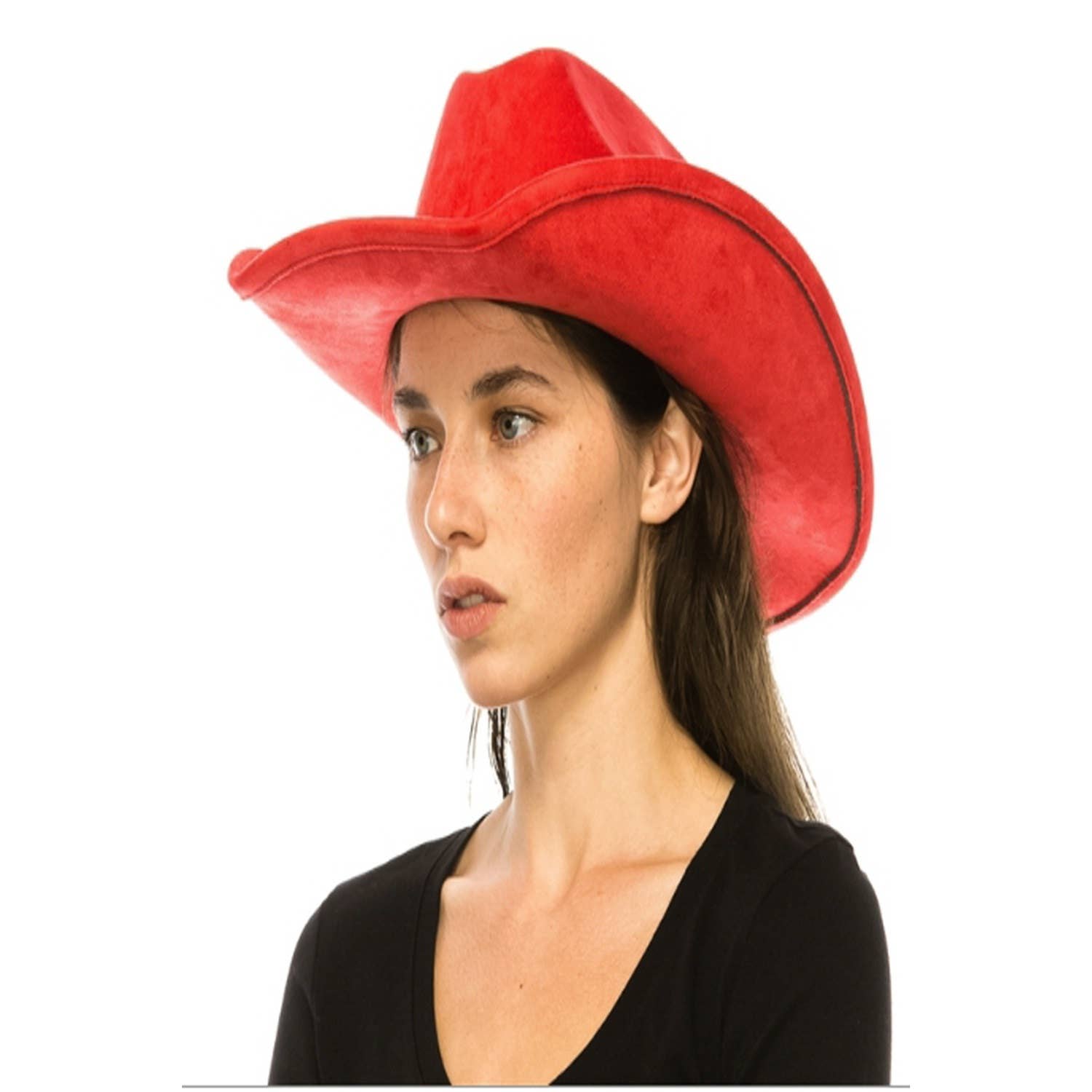 Bella Betty - Wholesale Cowboy Hat - Women's - VEGAN SUEDE CATTLEMAN COWBOY HAT8