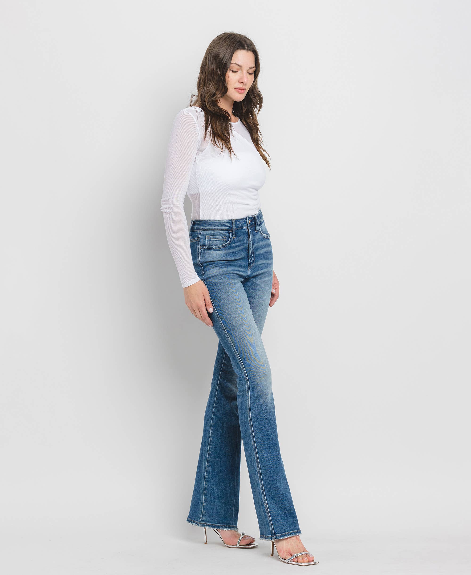 ERR FREE HIGH RISE FULL LENGTH BOOTCUT JEANS F5099 for wholesale on Faire4