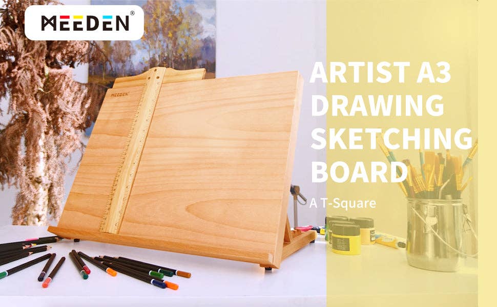 Pintar Art Supply - Venta al por mayor Caballetes - Caballete de mesa portátil y ajustable MEEDEN5