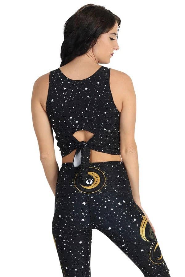 Yoga Democracy - Wholesale Athletic Top - Women's - Reversible Knot Top in Fortune Teller3